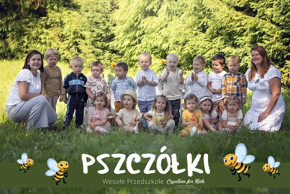 Zdjęcie grupowe - sesja w przedszkolu